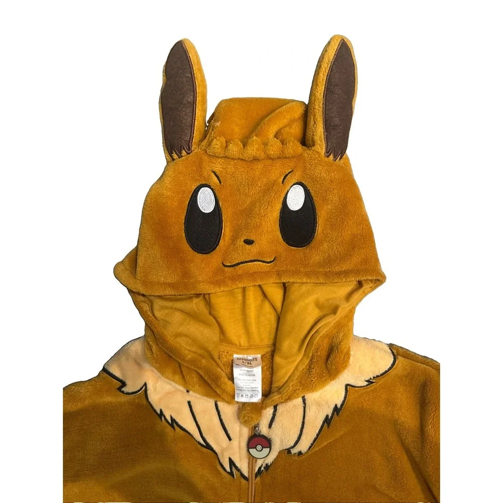 Pokemon Eevee PJ's Pajamas Adult Cosplay Costume Size L / XL OPPOSUITS